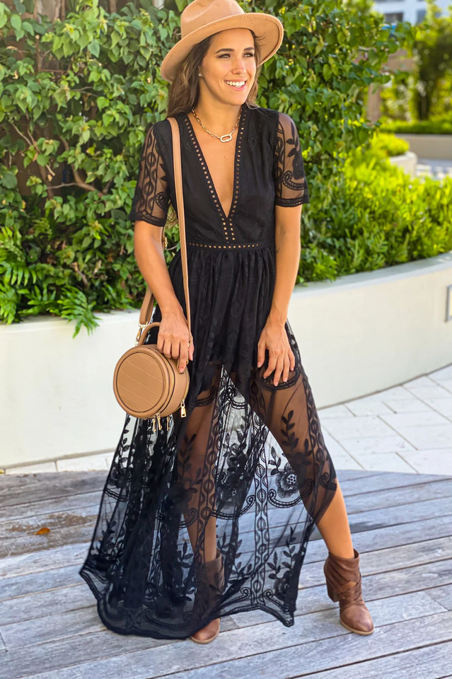 Boho Lace Maxi Dress | Dress In Beauty