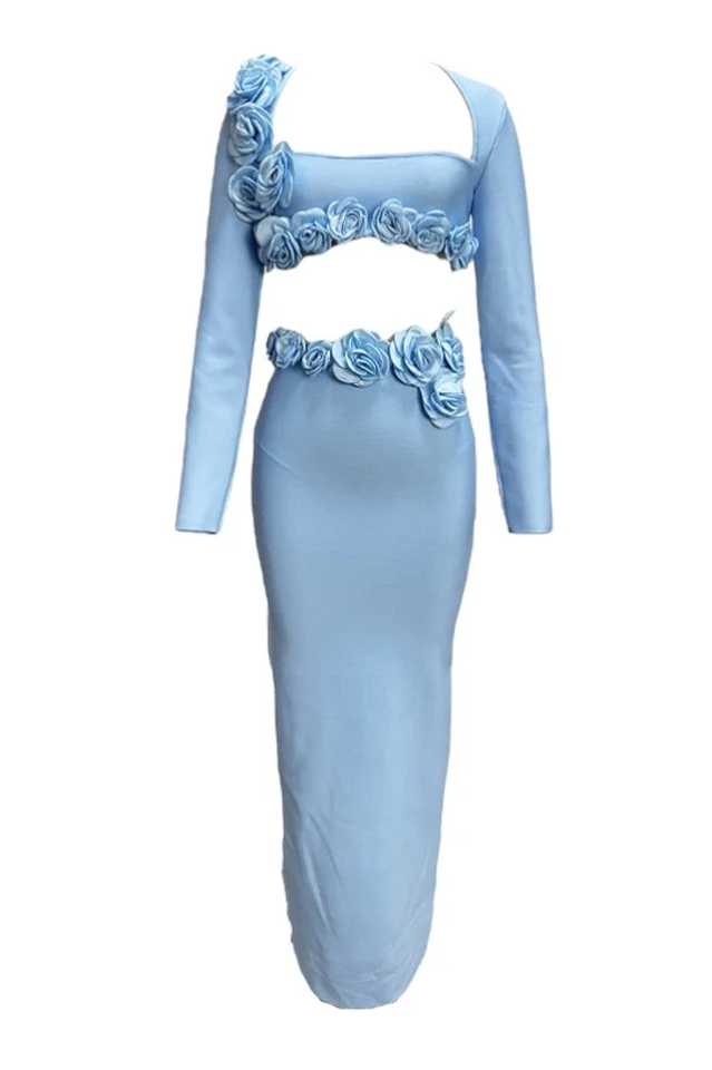 Dellis Flower Bandage Skirt Set | Dress In Beauty