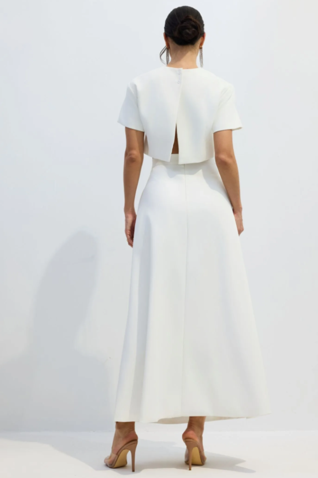 Angelica Floral Applique Skirt Set | Dress In Beauty