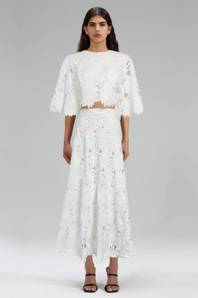 Madeline Lace Top & Maxi Skirt Set | Dress In Beauty