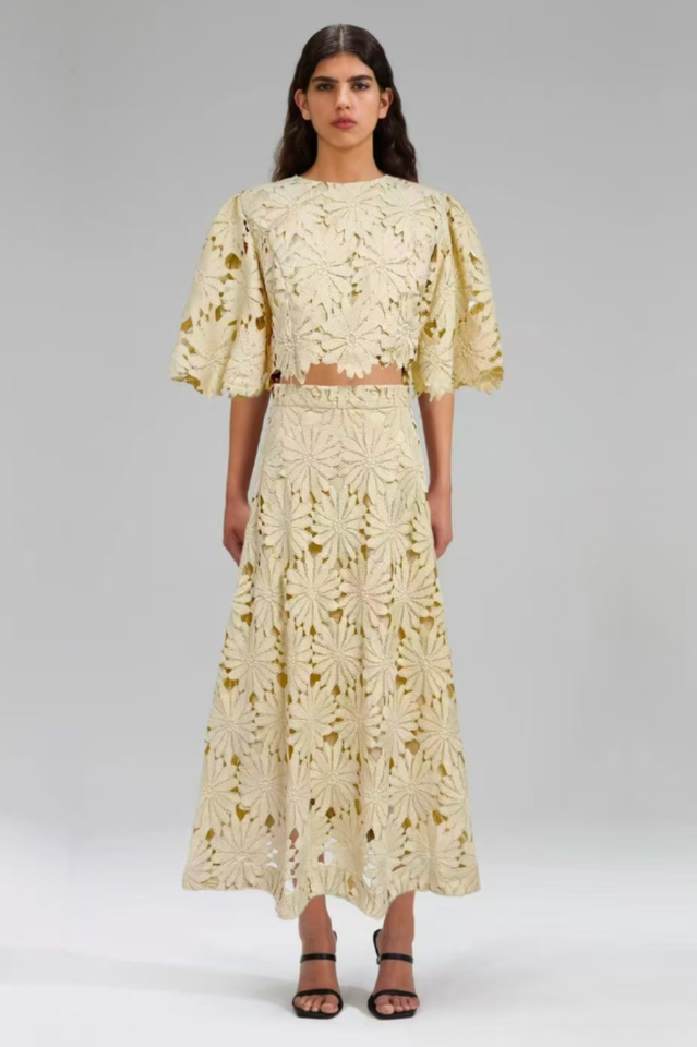 Madeline Lace Top & Maxi Skirt Set | Dress In Beauty