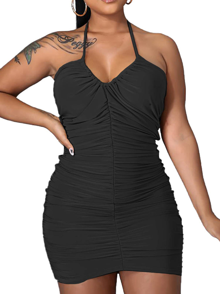 Women's nan Mini Dresses Purple 2XL