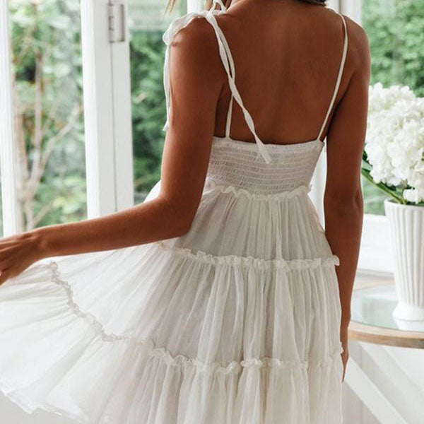 Women's nan Mini Dresses L White