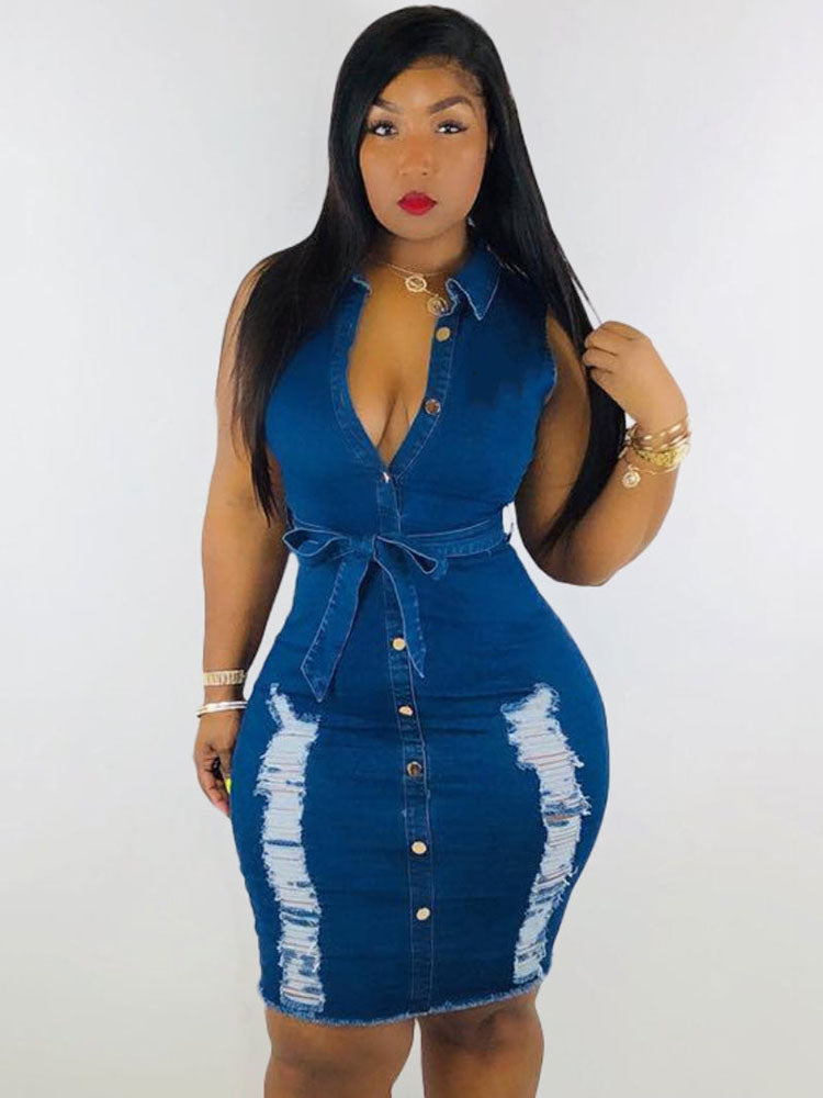 Women's nan Mini Dresses Navy Blue XL