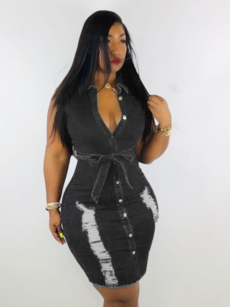 Women's nan Mini Dresses Light Blue 4XL