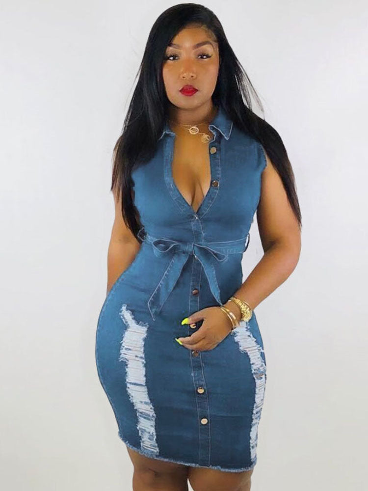 Women's nan Mini Dresses Light Blue