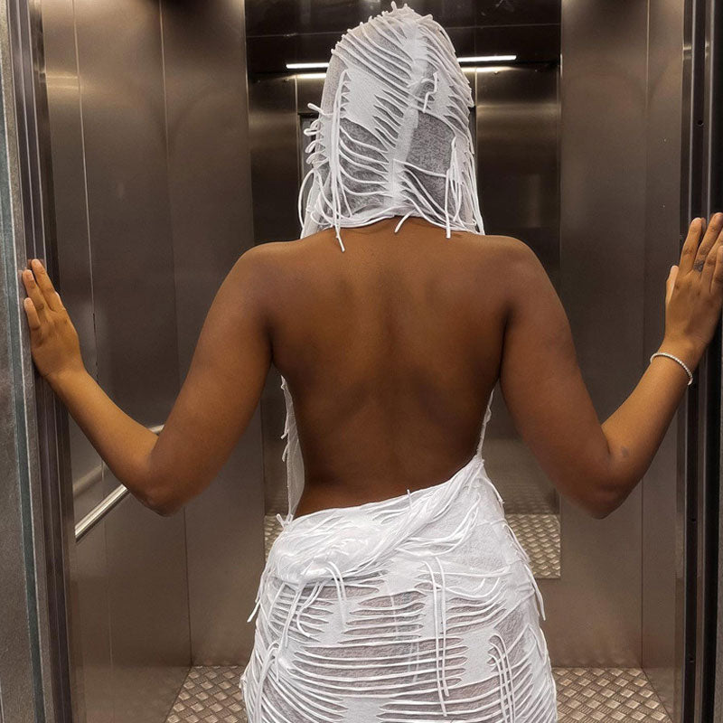 Women's nan Mini Dresses L White