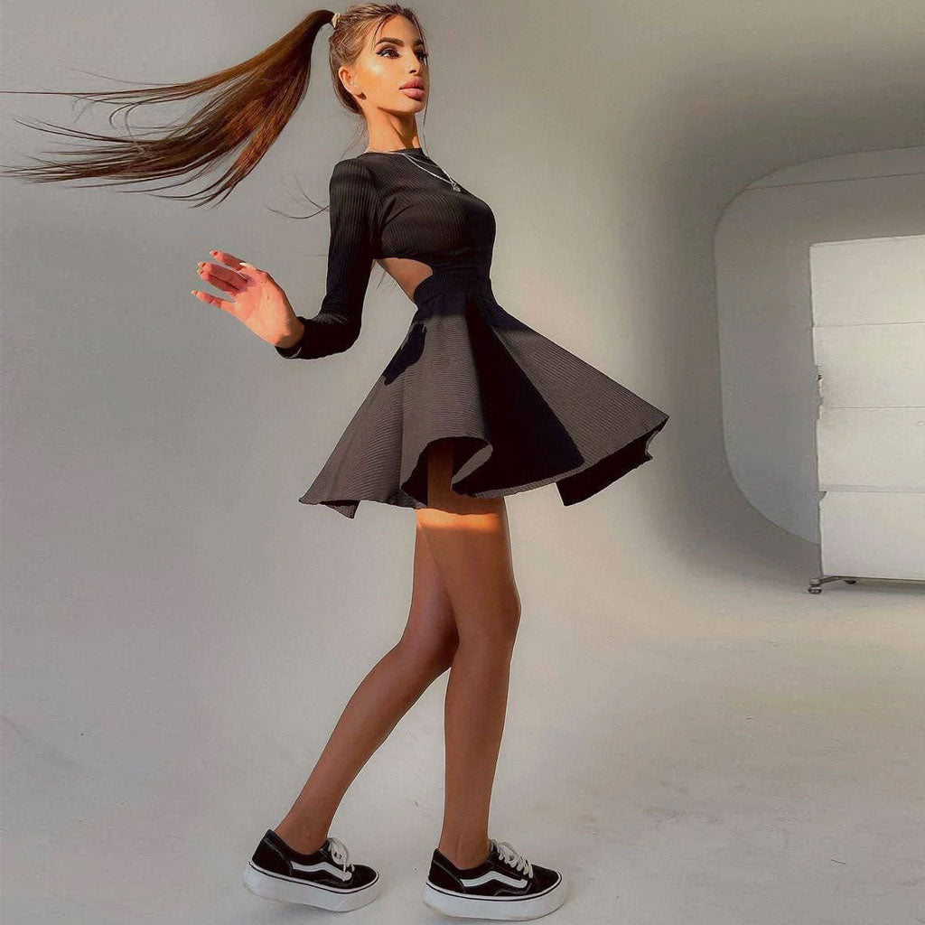 Women's nan Mini Dresses L Black